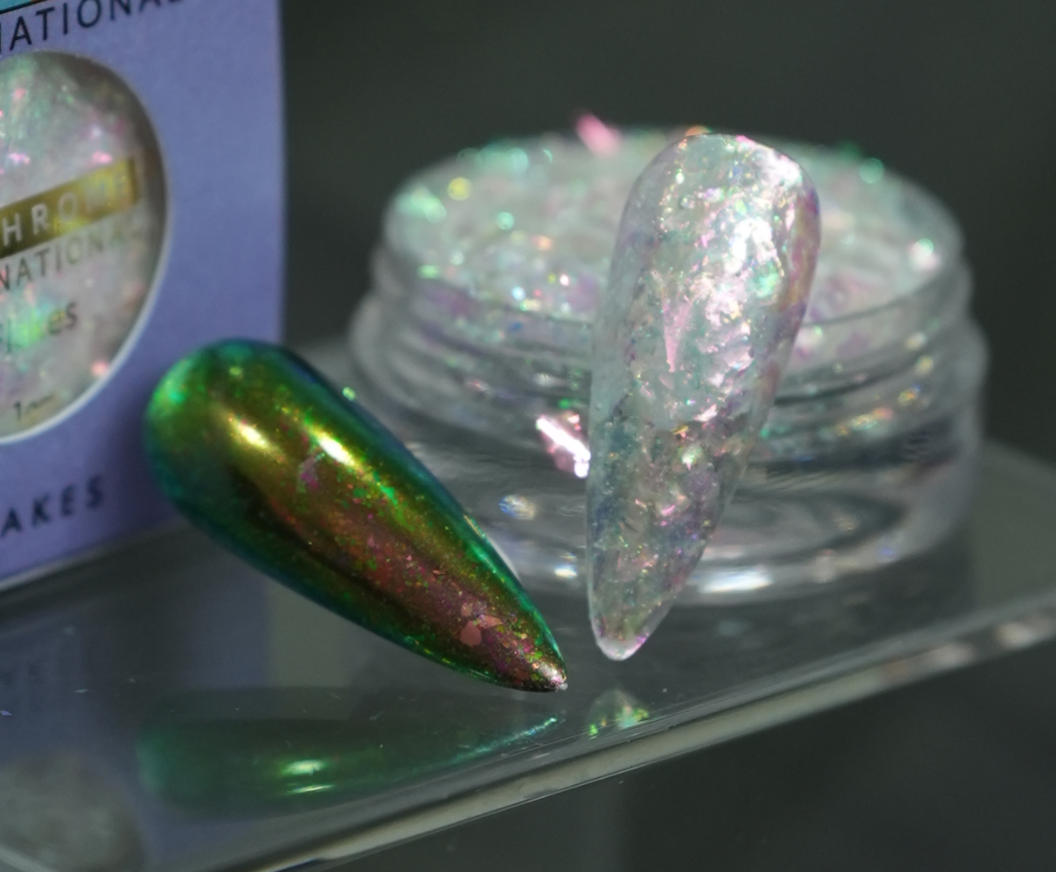 Transparent Optical Chameleon Flake - Earthen Metal